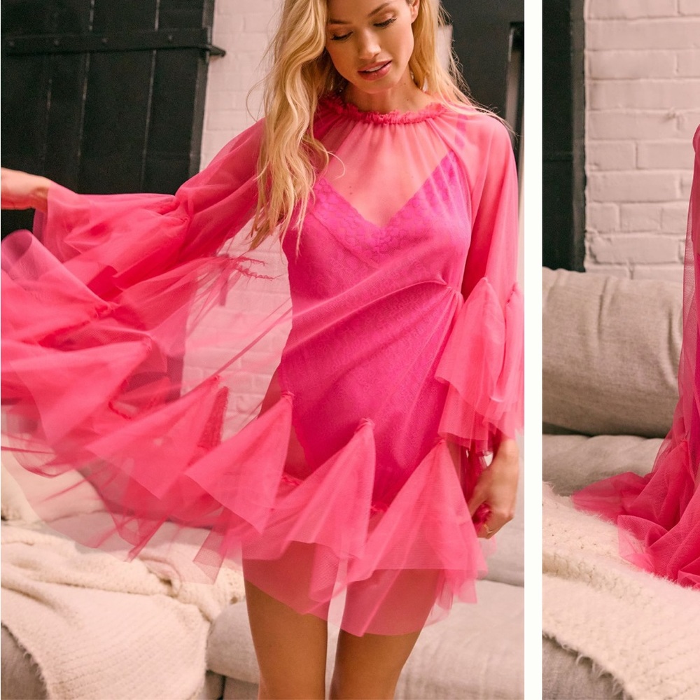 Anthropologie Mini Tulle Layer
